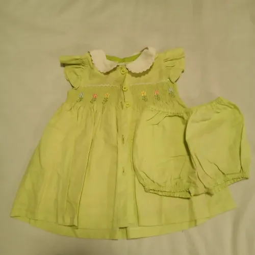 Vestido verde para bebe