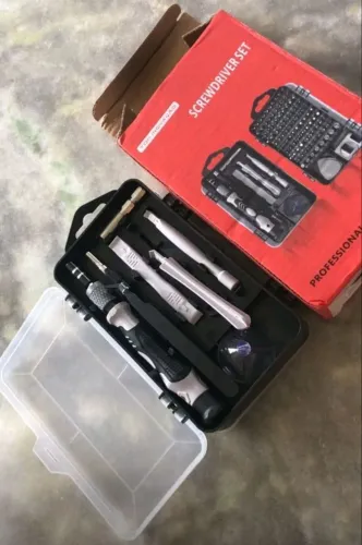 Kit Chaves de Precisão 115 Peças Profissional - Conserto Celular<br><br>Notebook