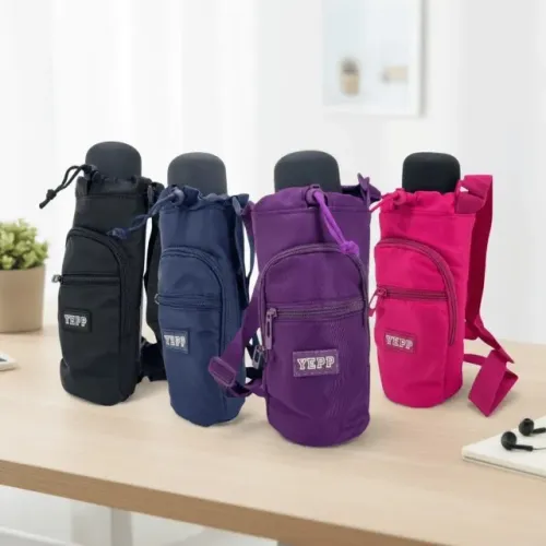 Bolsa Térmica - Porta Garrafas 23cm Colorido - YEPP - Estojo Acessório Academia Escolar Al