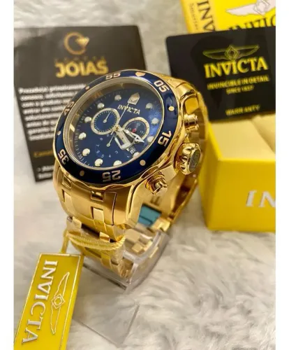 Relógio invicta pro diver funciona prova d'água