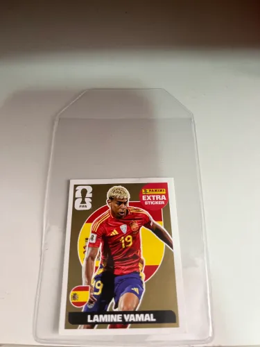 Estou vendendo a raríssima Extra Sticker Gold do Lamine yamal