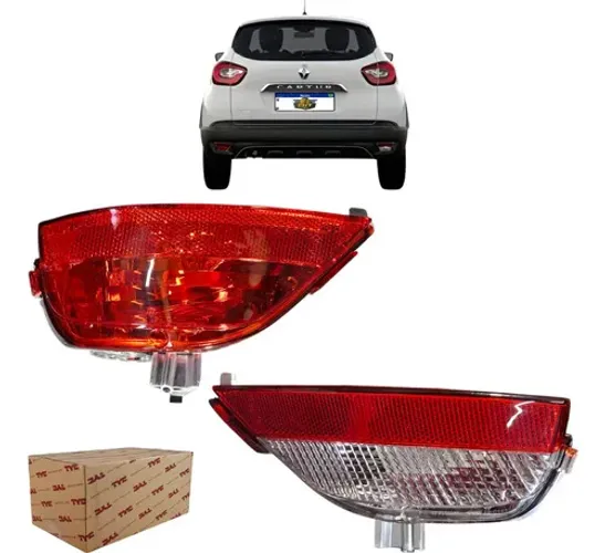 Par Refletor Parachoque Traseiro Captur 2016 A 2021
