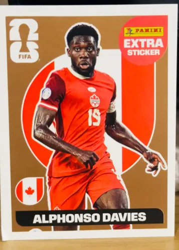 * Alphonso Davies Extra Sticker Bronze Panini FIFA 2026