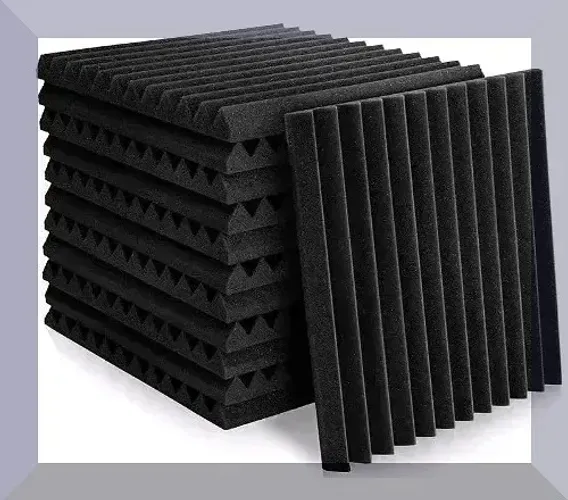 Painéis acústicos de 50x50cm em kit com 10 unidades listradas Ultimas unidades