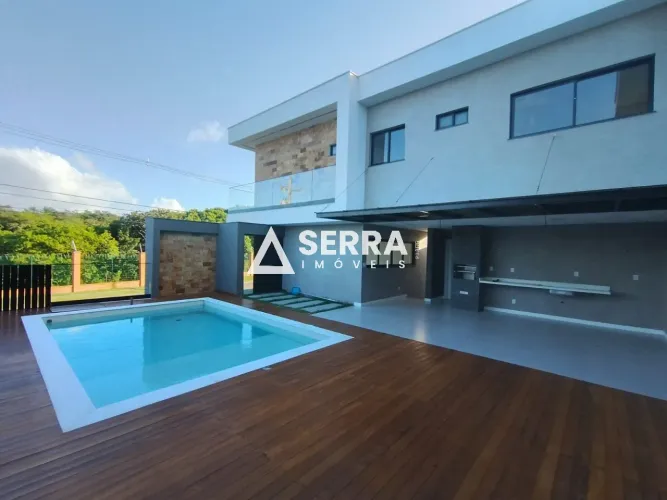 Alphaville Litoral Norte 3 | Casa | 4 Suítes | 295m² | Pé Direito Duplo | Piscina | Total