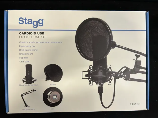 Microfone Stagg condensador USB