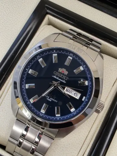 Relogio Orient Novo Automatico Azul modelo 3 estrelas com Garantia
