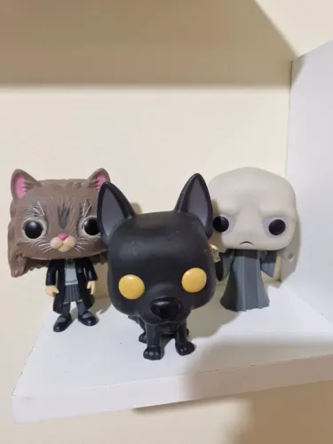Funko Pop Original Harry Potter - Hermione gato, sírios animago e voldemort