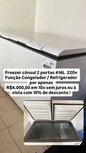FREEZER CONSUL 414 lts. 220W  NOVÍSSIMO 
