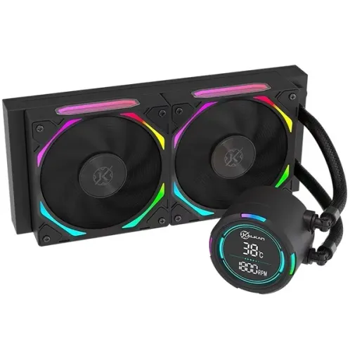 Water Cooler Kalkan Delta V2 240mm Led ARGB, Com Display IntelAMD LGA1851 AM5 - WZetta