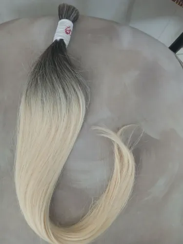 Cabelo Loiro Mesclado Humano 60cm