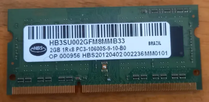 Memória DDR III - 2 GB