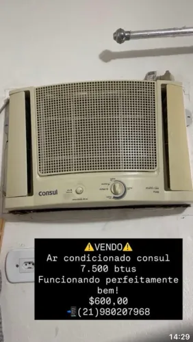 Ar condicionado Cônsul 7500 btus