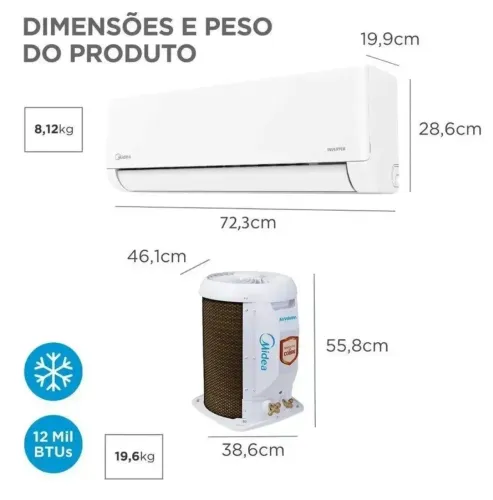 Ar condicionado inverter 12.000 bthus