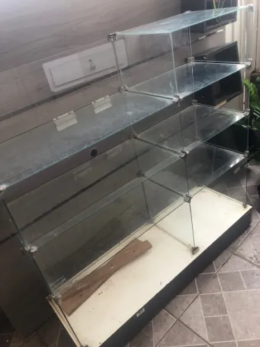 Vitrines de vidro para loja