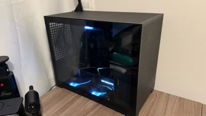 Gabinete gamer com RTX + Ryzen