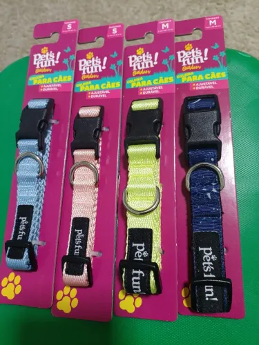 50 Unidades (Coleira para cães) diversas cores