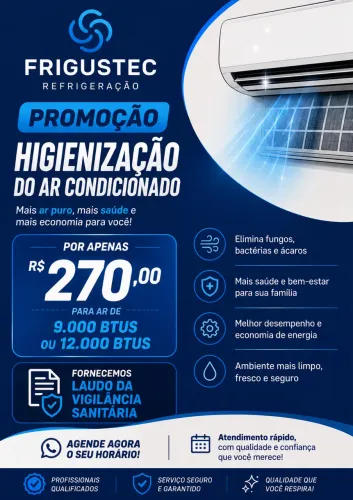 Higienização de ar condicionado