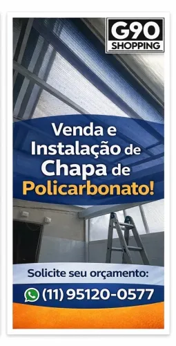 Chapa de Policarbonato Alveolar 6mm