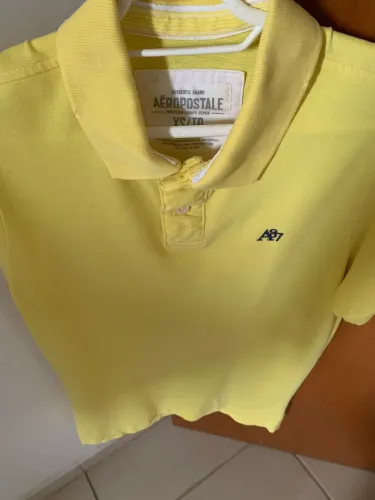 Camisa polo aeropostale amarela tamanho P