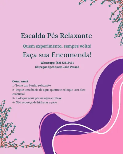 ESCALDA PÉS E LEMBRANCINHAS DE ANIVERSÁRIO 