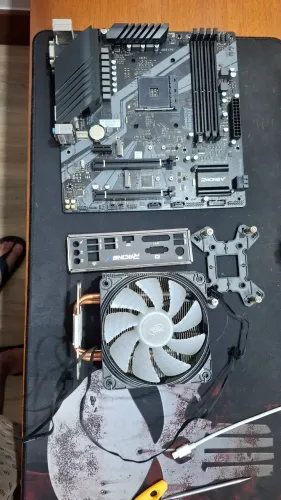 PLACA MÃE AM4 Biostar Racing b450gt + cooler deepcool