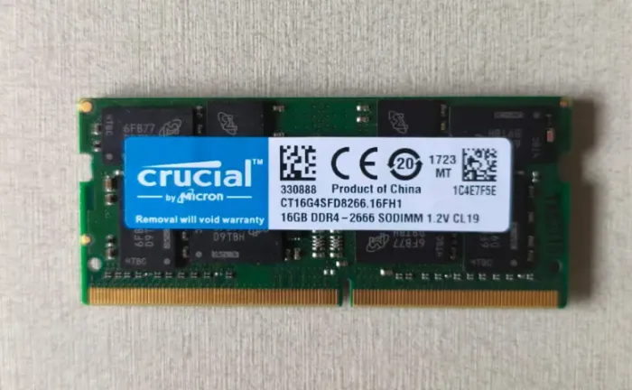 memoria 16gb ddr4 notebook 2666mhz Crucial - Original