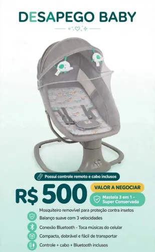 Cadeira infantil que balança