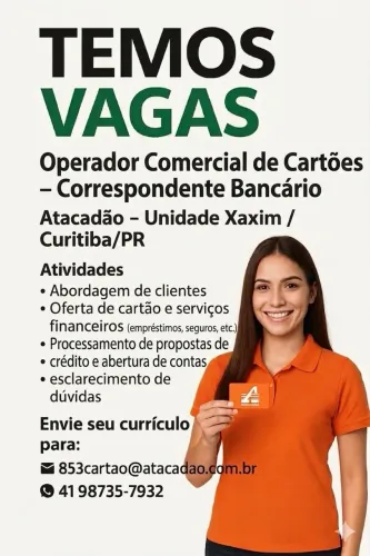 Operador Comercial de Cartões
