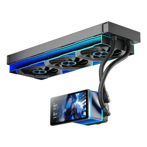 Water Cooler Jungle Leopard Pro Flow 360mm Tela Lcd 5.5 Argb Gifs e Imagens Personalizadas