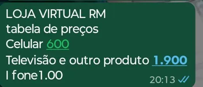 Produto da choppee 