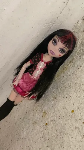 Boneca monster hing passeio no shopping (brincos acompanham)