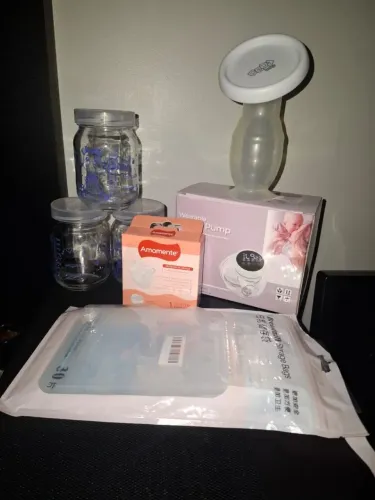 Kit completo:  extração, coletor e armazenamento de leite materno