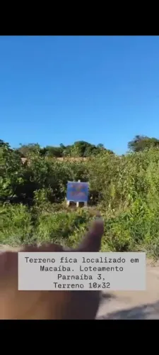 Terreno 10x32 em Macaíba loteamento Parnaíba 3