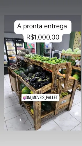 Banca de frutas e verduras
