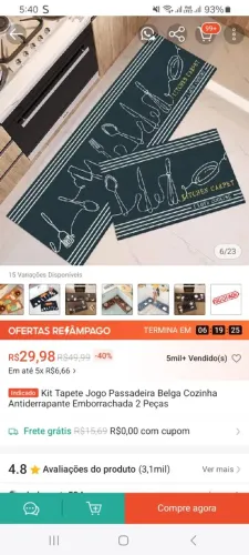 Tapete shopee