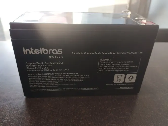 Bateria Selada Intelbras 12v 7a Xb 1270 P/ Alarme E Nobreak