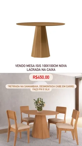 MESA DE COZINHA LACRADA NOVA
