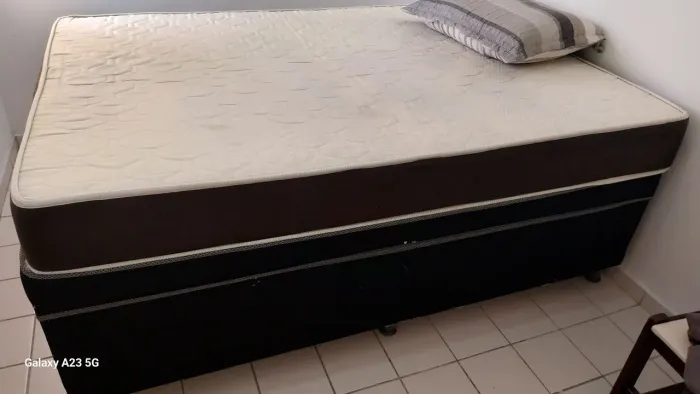 Cama Box colchão semi ortopetico 