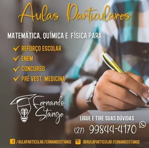 Aulas online de Química, Matematica e Física / Reforço escolar e concursos
