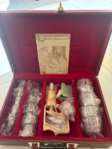 Maleta kit para fazer ventosoterapia