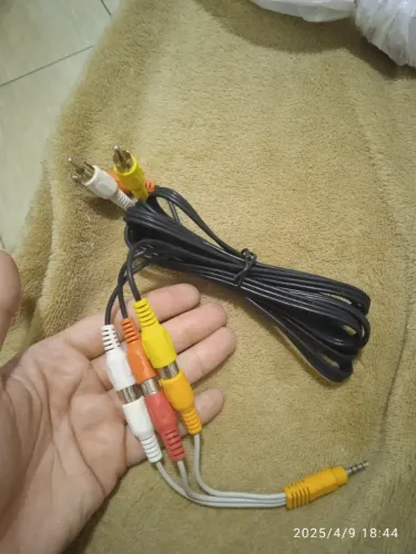 Cabo RCA com adaptador