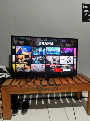 Smartv AOC Roku 43 polegadas 4K 