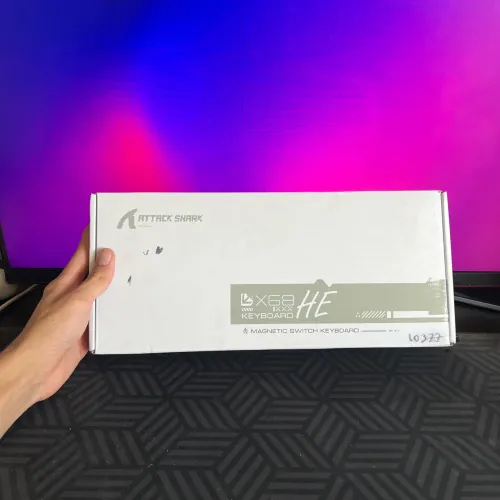 Teclado Magnético Attack Shark X68 HE Hall Effect RGB com Caixa