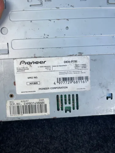 Rádio Cd Player Som Pioneer Deh-p1y Mosfet 60 Mp3 Golfinho