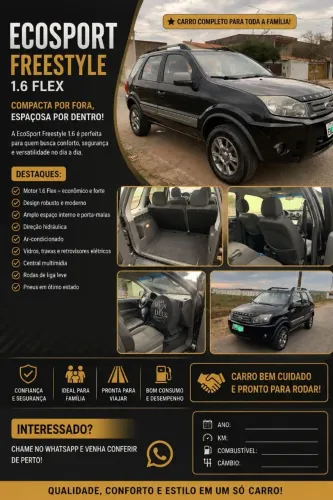 Ford Ecosport XLT Freestyle 1.6 Flex 8V 5P 2011