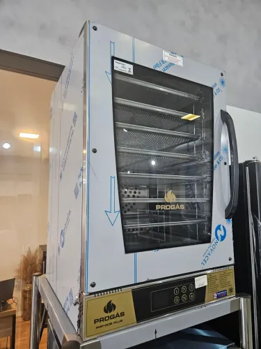 forno elétrico 8 assadeiras com vapor - novo