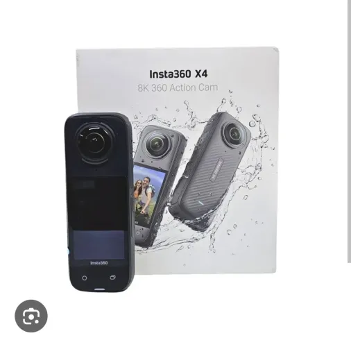 Câmera Insta 360 X4 com nota fical em perfeito estado na caixa com todos os itens.