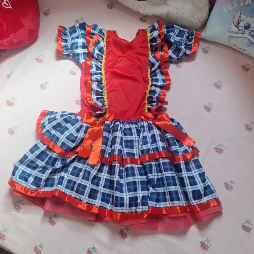 Vestido festa junina 5 anos