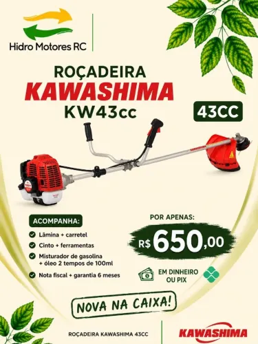 Roçadeira Gasolina Kawashima 